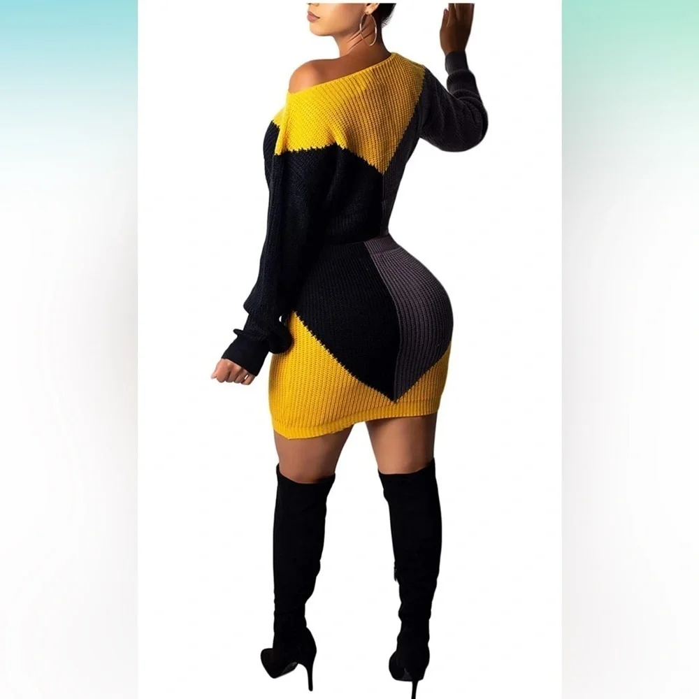 Cosygal Women’s Casual Colorblock Knit Two-Piece Set Size S